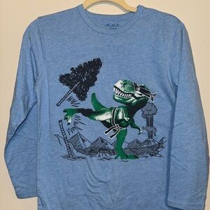 The Children's Place Blue Dinosaur Long Sleeve Tee